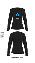Investy 11461378 Women's Long Sleeve V-neck Shirt - 34