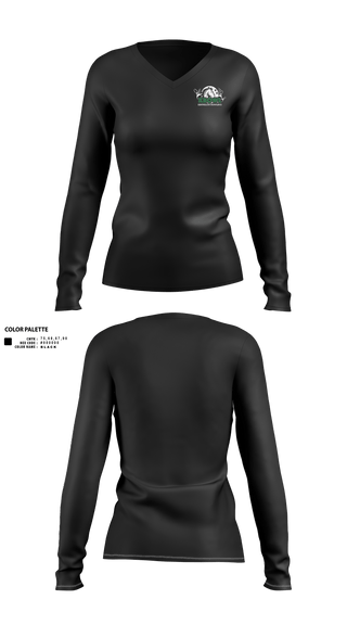 Womens Long Sleeve Vneck Shirt 1, Kinnelon High School Bowling, Bowling, Teamtime, Team time, sublimation, custom sports apparel, team uniforms, spirit wear, spiritwear, sports uniforms, custom shirts, team store, custom team store, fundraiser sports, apparel fundraiser