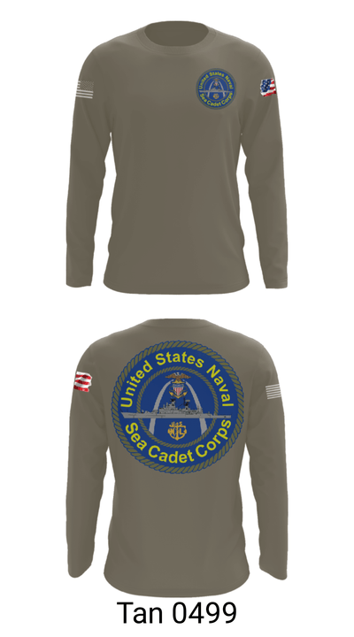 Battleship misssouri 47283625 Long Sleeve Performance Shirt - 63