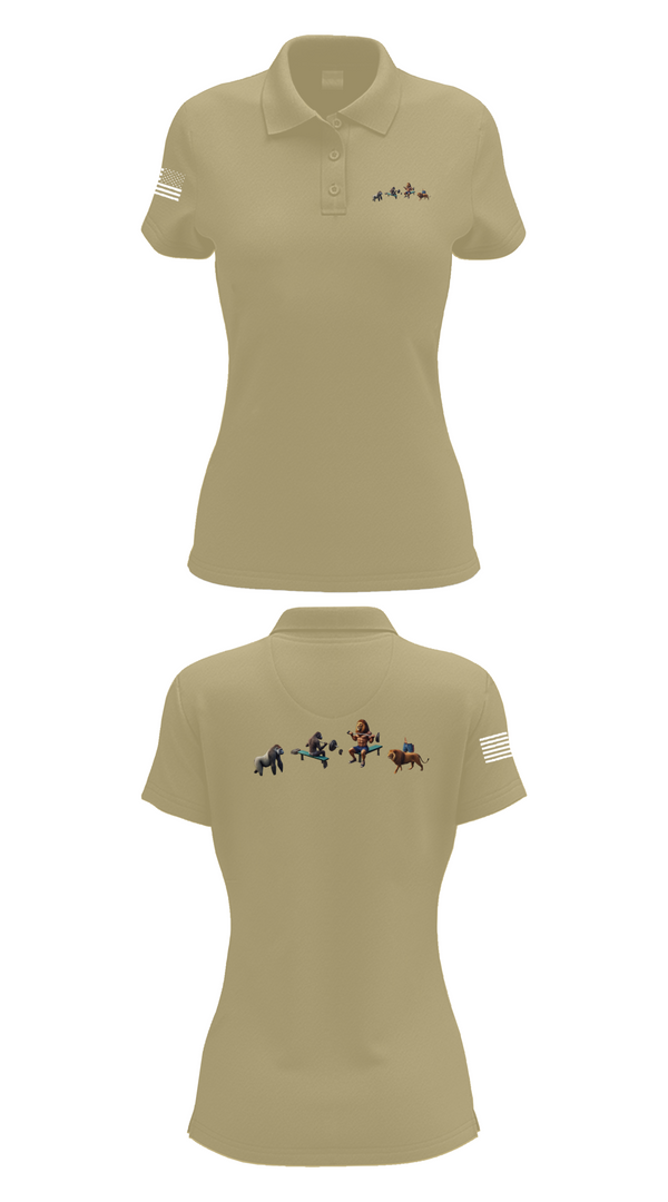Womens Short Sleeve Performance Polo, One GYm, Marines, Teamtime, Team time, sublimation, custom sports apparel, team uniforms, spirit wear, spiritwear, sports uniforms, custom shirts, team store, custom team store, fundraiser sports, apparel fundraiser