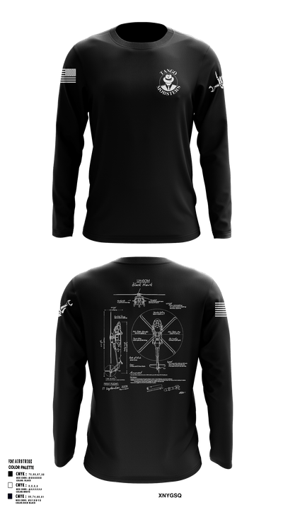 B Co 615th ASB - Tangos 38236769 Long Sleeve Performance Shirt - 1