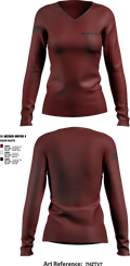 Best co 39 BSB 97174567 Women's Long Sleeve V-neck Shirt - 3