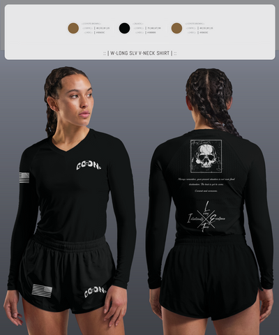 TRF 911 66573604 Women's Long Sleeve V-neck Shirt - 12
