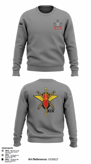Crew Neck Sweatshirt, 19th EOD, Air Force, Teamtime, Team time, sublimation, custom sports apparel, team uniforms, spirit wear, spiritwear, sports uniforms, custom shirts, team store, custom team store, fundraiser sports, apparel fundraiser