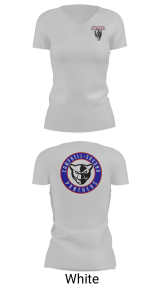 Women's Short Sleeve Vneck Shirt, Campbell-Savona Senior High School Track, Track & Field, Teamtime, Team time, sublimation, custom sports apparel, team uniforms, spirit wear, spiritwear, sports uniforms, custom shirts, team store, custom team store, fundraiser sports, apparel fundraiser