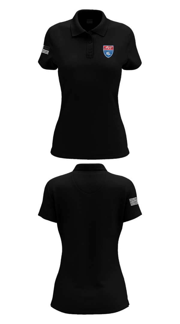 Women's Short Sleeve Performance Polo, American Youth Football & Cheer, Football, Teamtime, Team time, sublimation, custom sports apparel, team uniforms, spirit wear, spiritwear, sports uniforms, custom shirts, team store, custom team store, fundraiser sports, apparel fundraiser
