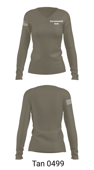 Womens Long Sleeve Vneck Shirt 1, Ceremonial Unit, Police, Teamtime, Team time, sublimation, custom sports apparel, team uniforms, spirit wear, spiritwear, sports uniforms, custom shirts, team store, custom team store, fundraiser sports, apparel fundraiser