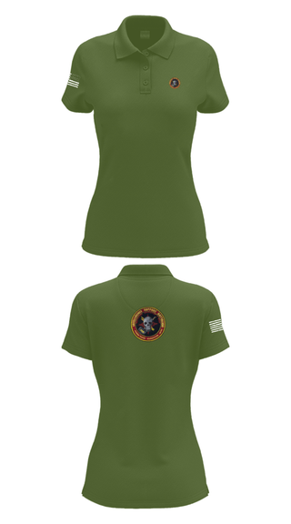Womens Short Sleeve Performance Polo, Battle Space Surveillance Company, Marines, Teamtime, Team time, sublimation, custom sports apparel, team uniforms, spirit wear, spiritwear, sports uniforms, custom shirts, team store, custom team store, fundraiser sports, apparel fundraiser