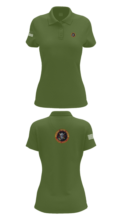Battle Space Surveillance Company 88540160 Women's Short Sleeve Performance Polo  - 55