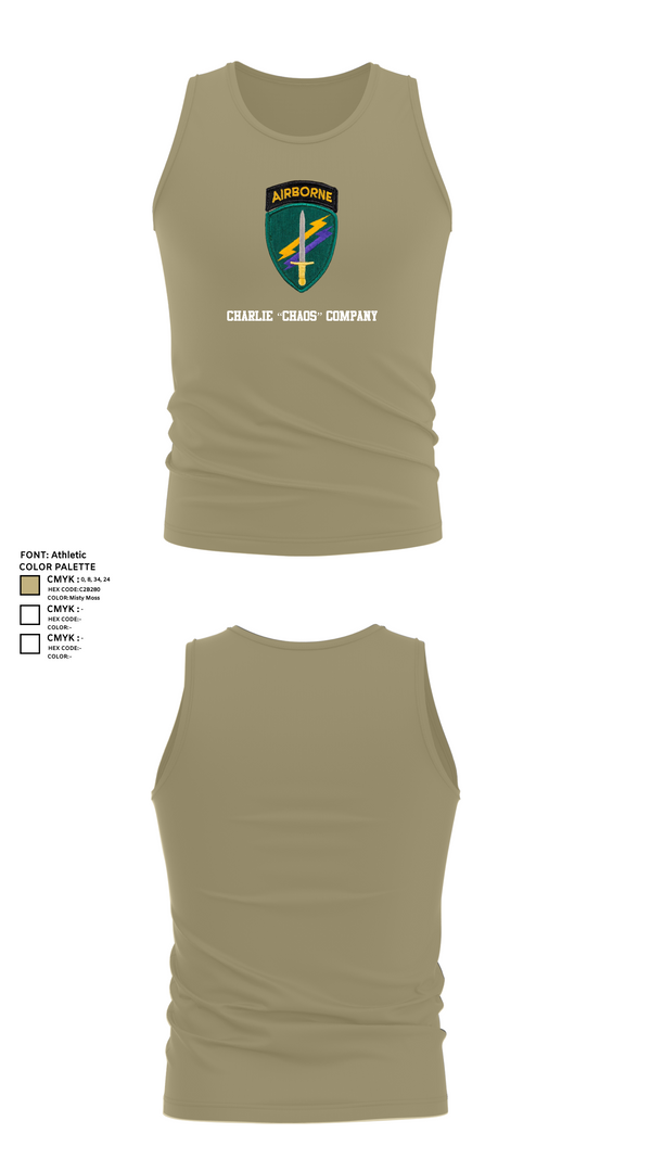 Tank Top, Charlie “Chaos” Company, , Teamtime, Team time, sublimation, custom sports apparel, team uniforms, spirit wear, spiritwear, sports uniforms, custom shirts, team store, custom team store, fundraiser sports, apparel fundraiser