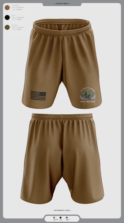 478th CA BN (A) 32204639 Athletic Shorts With Pockets - 110