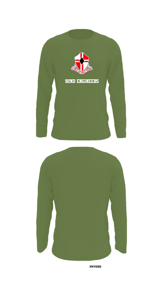 Long Sleeve Performance Shirt, 92nd Engineers, , Teamtime, Team time, sublimation, custom sports apparel, team uniforms, spirit wear, spiritwear, sports uniforms, custom shirts, team store, custom team store, fundraiser sports, apparel fundraiser