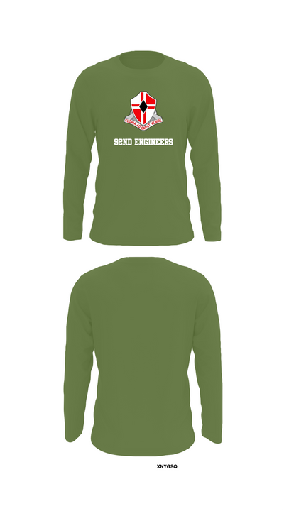 92nd Engineers 80974269 Long Sleeve Performance Shirt 52