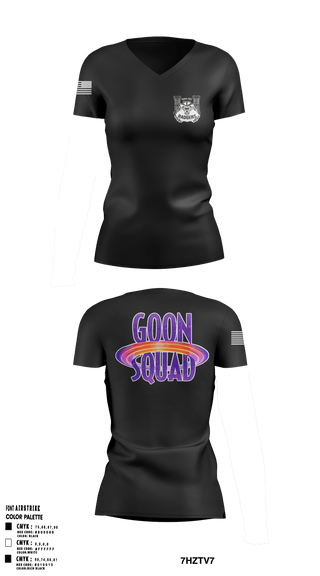 Womens Short Sleeve Vneck Shirt, GOON SQUAD, Army, Teamtime, Team time, sublimation, custom sports apparel, team uniforms, spirit wear, spiritwear, sports uniforms, custom shirts, team store, custom team store, fundraiser sports, apparel fundraiser