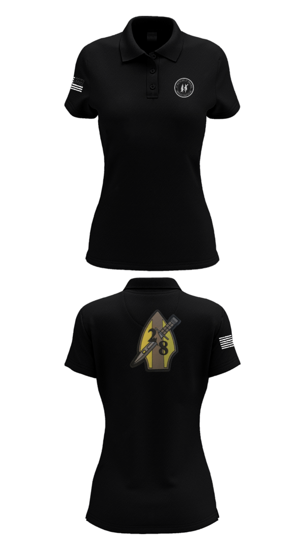 Womens Short Sleeve Performance Polo, 2nd bn 8th Marines, Marines, Teamtime, Team time, sublimation, custom sports apparel, team uniforms, spirit wear, spiritwear, sports uniforms, custom shirts, team store, custom team store, fundraiser sports, apparel fundraiser