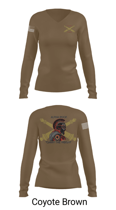 ALPHA ROCK 20137343 Women's Long Sleeve V-neck Shirt - 17