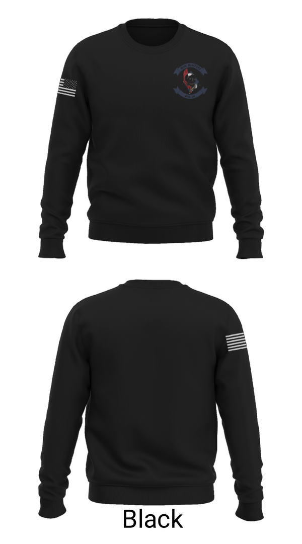 Crew Neck Sweatshirt, VFA34, Navy, Teamtime, Team time, sublimation, custom sports apparel, team uniforms, spirit wear, spiritwear, sports uniforms, custom shirts, team store, custom team store, fundraiser sports, apparel fundraiser