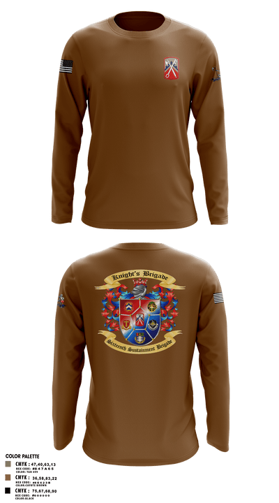 16th Sustainment Brigade 31435396 Long Sleeve Performance Shirt - 2