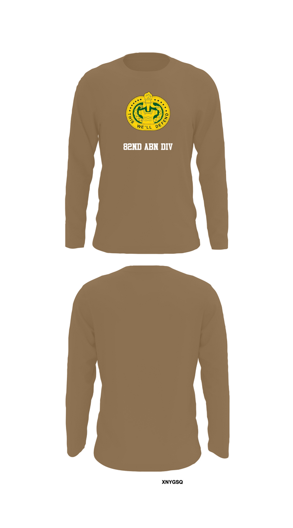 Long Sleeve Performance Shirt, 82nd ABN div, , Teamtime, Team time, sublimation, custom sports apparel, team uniforms, spirit wear, spiritwear, sports uniforms, custom shirts, team store, custom team store, fundraiser sports, apparel fundraiser