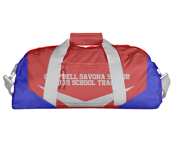 Duffle Bag, Campbell-Savona Senior High School Track, Track & Field, Teamtime, Team time, sublimation, custom sports apparel, team uniforms, spirit wear, spiritwear, sports uniforms, custom shirts, team store, custom team store, fundraiser sports, apparel fundraiser