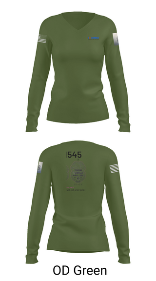 Womens Long Sleeve Vneck Shirt, TN VFW, Army, Teamtime, Team time, sublimation, custom sports apparel, team uniforms, spirit wear, spiritwear, sports uniforms, custom shirts, team store, custom team store, fundraiser sports, apparel fundraiser