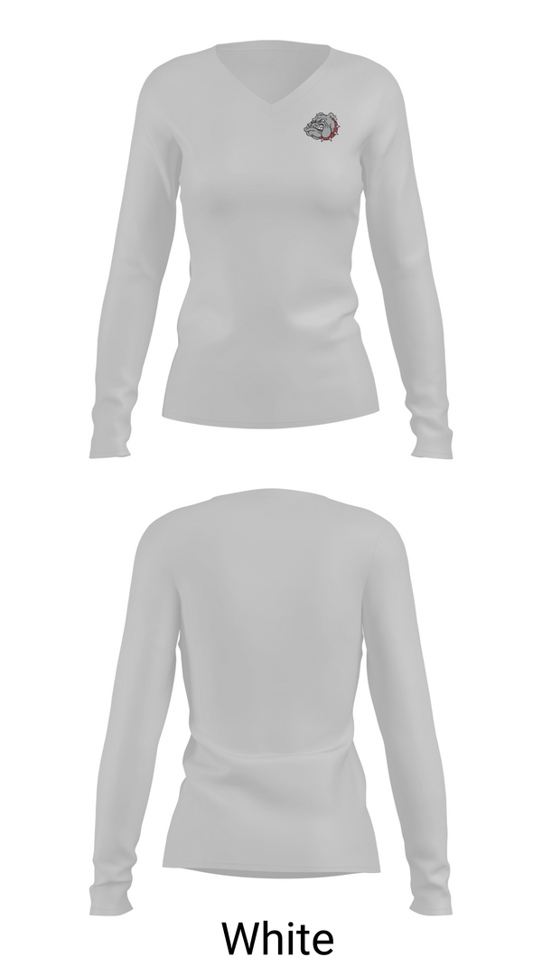 Womens Long Sleeve Vneck Shirt 1, vWyandotte High School Bowling, Bowling, Teamtime, Team time, sublimation, custom sports apparel, team uniforms, spirit wear, spiritwear, sports uniforms, custom shirts, team store, custom team store, fundraiser sports, apparel fundraiser