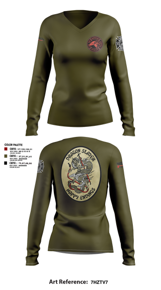 Womens Long Sleeve Vneck Shirt, Marine Wing Support Squadron 473, Marines, Teamtime, Team time, sublimation, custom sports apparel, team uniforms, spirit wear, spiritwear, sports uniforms, custom shirts, team store, custom team store, fundraiser sports, apparel fundraiser