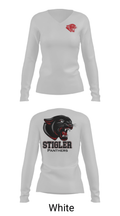 Stigler Middle School Cheer 10121480 Women's Long Sleeve V-neck Shirt - 16