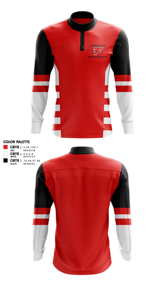 Quarter Zip Jacket, Fredericksburg Youth Roller Hockey, Ice Hockey, Teamtime, Team time, sublimation, custom sports apparel, team uniforms, spirit wear, spiritwear, sports uniforms, custom shirts, team store, custom team store, fundraiser sports, apparel fundraiser