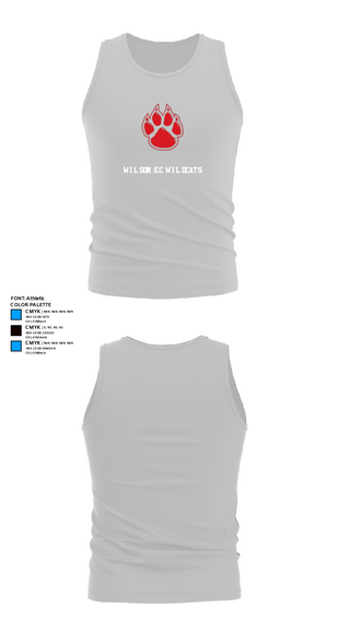 Tank Top, Wilson/EC Wildcats, Baseball, Teamtime, Team time, sublimation, custom sports apparel, team uniforms, spirit wear, spiritwear, sports uniforms, custom shirts, team store, custom team store, fundraiser sports, apparel fundraiser