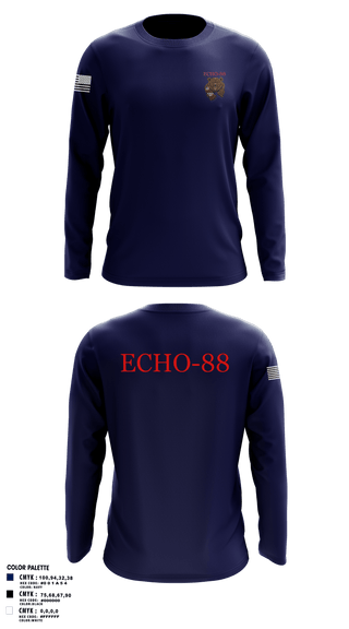 Long Sleeve Performance Shirt, ECHO-88ECHO-88ECHO-88, , Teamtime, Team time, sublimation, custom sports apparel, team uniforms, spirit wear, spiritwear, sports uniforms, custom shirts, team store, custom team store, fundraiser sports, apparel fundraiser