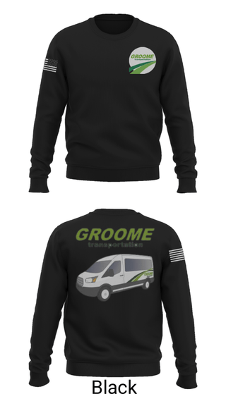 Crew Neck Sweatshirt, Groome Transportation, , Teamtime, Team time, sublimation, custom sports apparel, team uniforms, spirit wear, spiritwear, sports uniforms, custom shirts, team store, custom team store, fundraiser sports, apparel fundraiser
