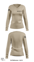 387th MP BN 15806303 Women's Long Sleeve V-neck Shirt -1 118