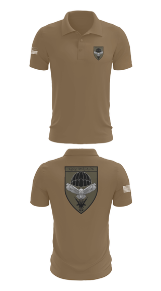 Short Sleeve Performance Polo, 8.FschJgRgt 26, Army, Teamtime, Team time, sublimation, custom sports apparel, team uniforms, spirit wear, spiritwear, sports uniforms, custom shirts, team store, custom team store, fundraiser sports, apparel fundraiser