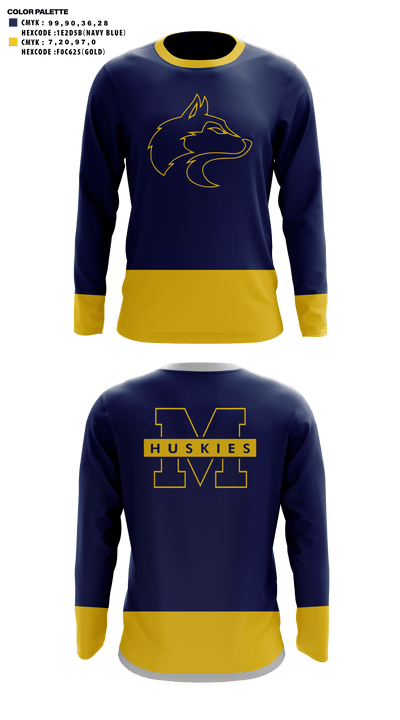 Marsing High School Cheer 8568525 Long Sleeve Performance Shirt - 41