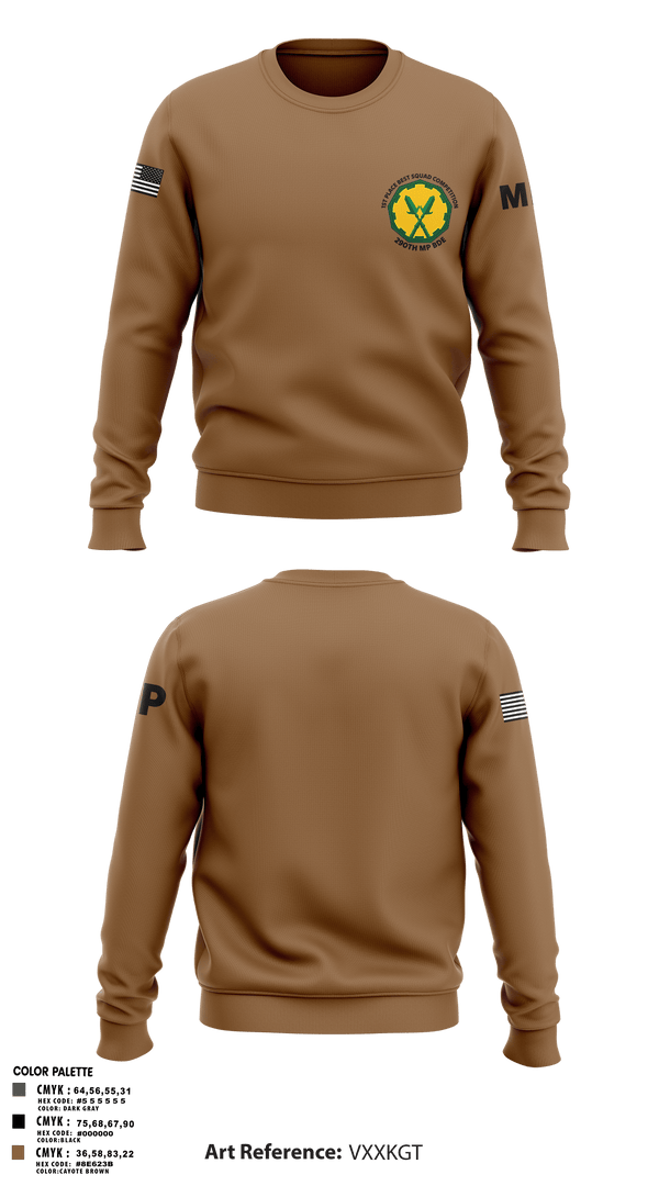 Crew Neck Sweatshirt, 160th mp bn, Army, Teamtime, Team time, sublimation, custom sports apparel, team uniforms, spirit wear, spiritwear, sports uniforms, custom shirts, team store, custom team store, fundraiser sports, apparel fundraiser