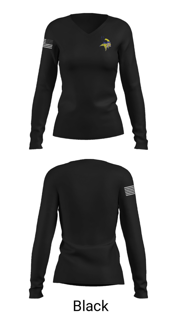 Womens Long Sleeve Vneck Shirt, Lantana Middle School Basketball, Men's Basketball, Teamtime, Team time, sublimation, custom sports apparel, team uniforms, spirit wear, spiritwear, sports uniforms, custom shirts, team store, custom team store, fundraiser sports, apparel fundraiser