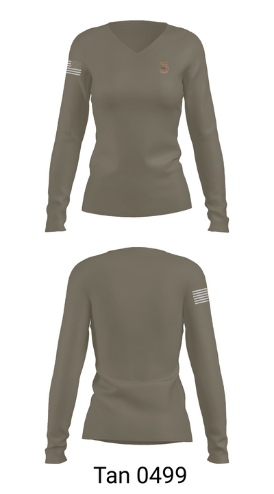355th MCT 56775137 Women's Long Sleeve V-neck Shirt - 77