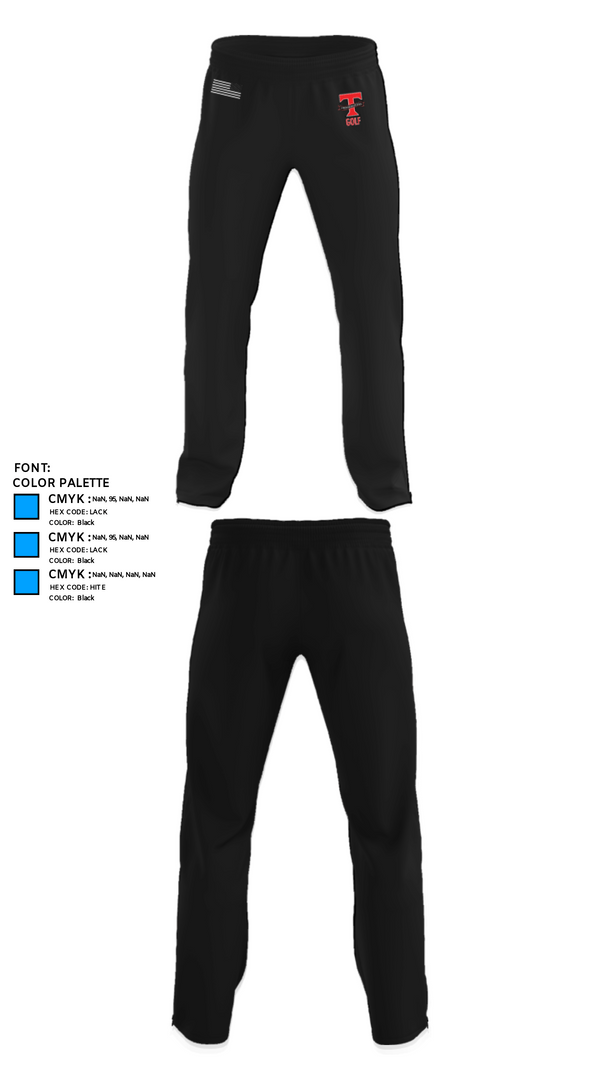 Sweatpants, Tillamook High School Golf, Golf, Teamtime, Team time, sublimation, custom sports apparel, team uniforms, spirit wear, spiritwear, sports uniforms, custom shirts, team store, custom team store, fundraiser sports, apparel fundraiser