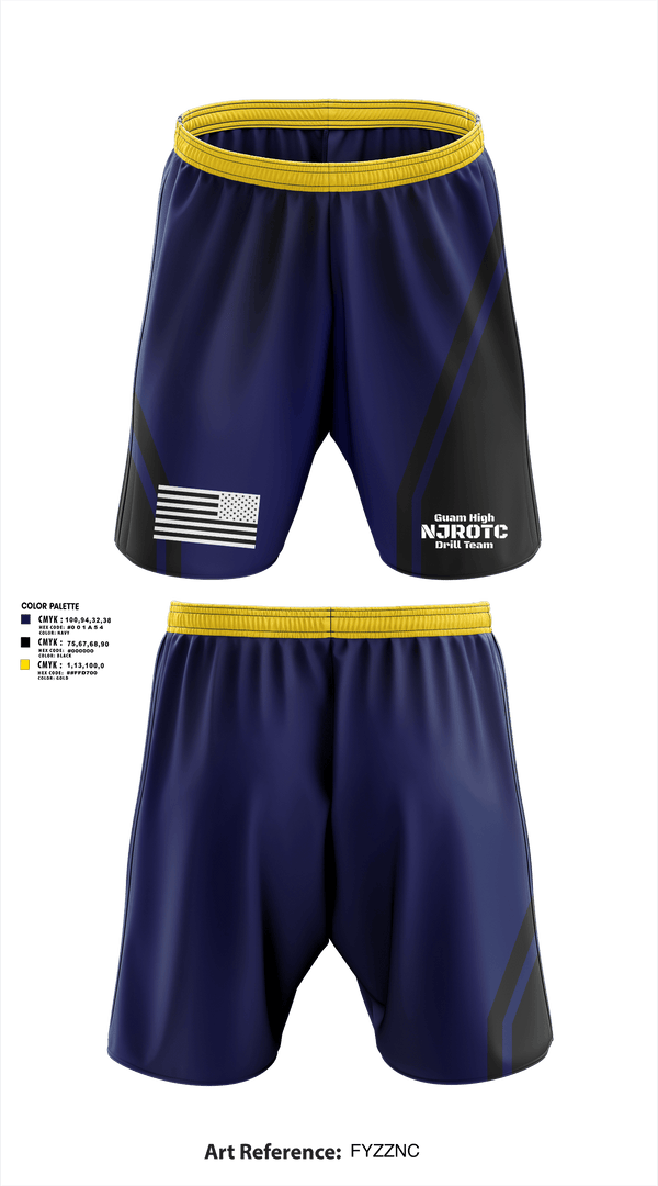 Athletic Shorts With Pockets, Guam High NJROTC Drill Team, , Teamtime, Team time, sublimation, custom sports apparel, team uniforms, spirit wear, spiritwear, sports uniforms, custom shirts, team store, custom team store, fundraiser sports, apparel fundraiser