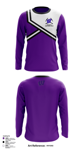 Long Sleeve Performance Shirt, Wilburton High School Cheer, Cheer, Teamtime, Team time, sublimation, custom sports apparel, team uniforms, spirit wear, spiritwear, sports uniforms, custom shirts, team store, custom team store, fundraiser sports, apparel fundraiser