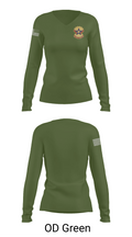 71st Maintenance Battalion 17381729 Women's Long Sleeve V-neck Shirt - 57