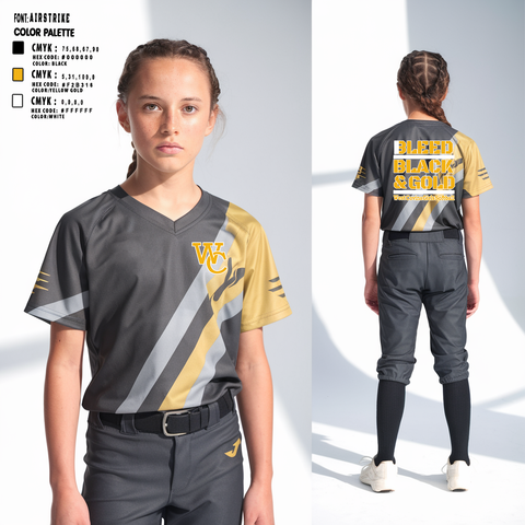 Womens Short Sleeve Vneck Shirt, West Covina Softball Corp, Softball, Teamtime, Team time, sublimation, custom sports apparel, team uniforms, spirit wear, spiritwear, sports uniforms, custom shirts, team store, custom team store, fundraiser sports, apparel fundraiser