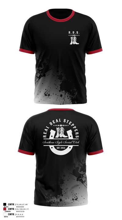 Real Deal Steppers 12364541 Short Sleeve Performance Shirt - 1