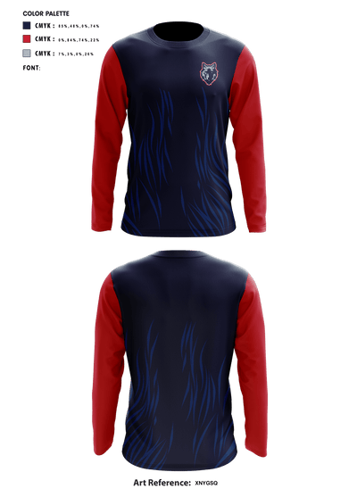 Martin Luther King High School Basketball 1610023 Long Sleeve Performance Shirt - 10