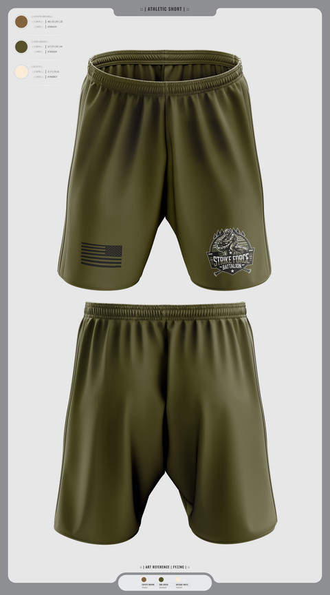 Athletic Shorts With Pockets, Strike force Battalion, Army, Teamtime, Team time, sublimation, custom sports apparel, team uniforms, spirit wear, spiritwear, sports uniforms, custom shirts, team store, custom team store, fundraiser sports, apparel fundraiser