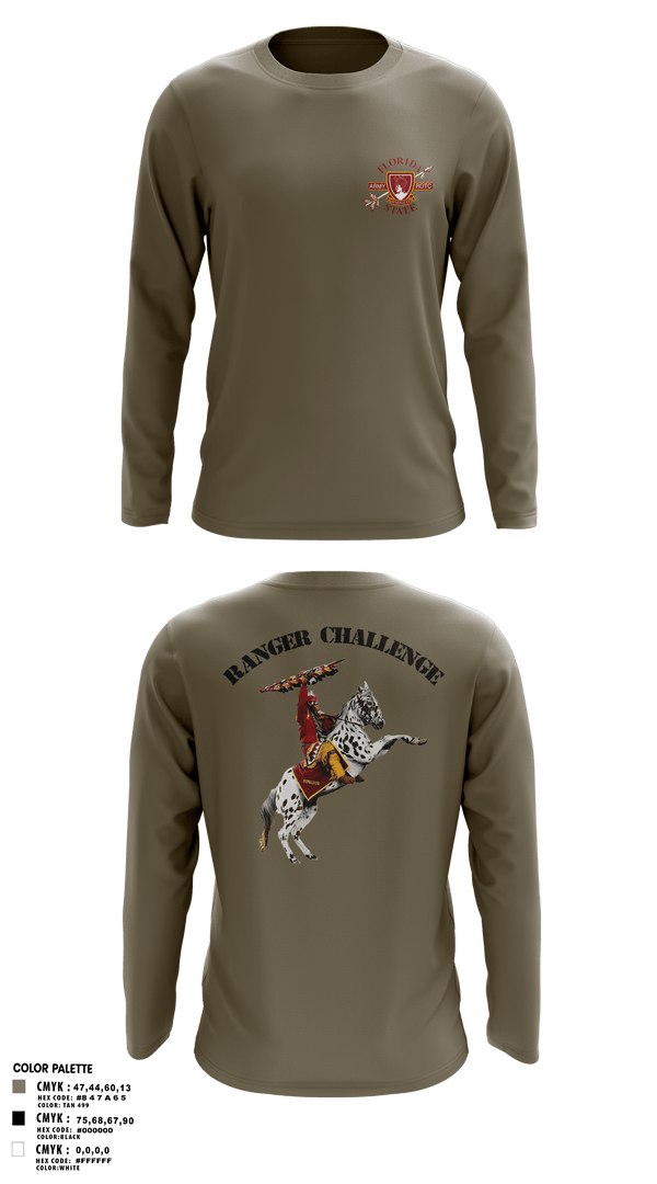 Long Sleeve Performance Polo, FSU ROTC, Army, Teamtime, Team time, sublimation, custom sports apparel, team uniforms, spirit wear, spiritwear, sports uniforms, custom shirts, team store, custom team store, fundraiser sports, apparel fundraiser