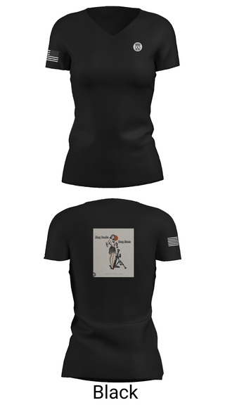Womens Short Sleeve Vneck Shirt, a-co 2-2in 3/10, Army, Teamtime, Team time, sublimation, custom sports apparel, team uniforms, spirit wear, spiritwear, sports uniforms, custom shirts, team store, custom team store, fundraiser sports, apparel fundraiser