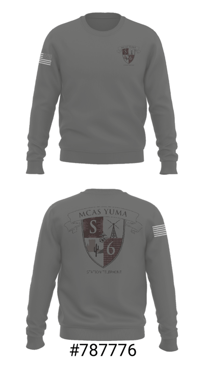 MCAS Yuma Station S6 475823897 Crew Neck Sweatshirt - 16