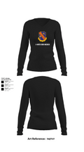 1-148th HHB Medics 16650436 Women's Long Sleeve V-neck Shirt - 21